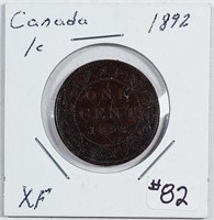 1892  Canada  Large Cent   XF
