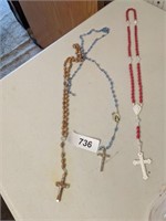 (3) Rosary Beads