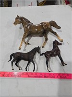 Plastic toy horses