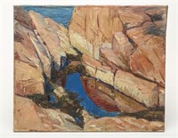 Agnes Millen Richmond Expressionist Landscape Oil