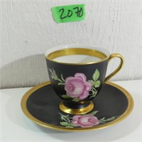 Vintage Black Beauty Tea Cup & Saucer