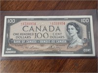 1954 Canada $100 Note