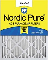 Nordic Pure 20x25x5 Merv 10 Pleated AC & Furnace A