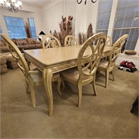 Bernhardt Furniture Rendition Dining Table, Chairs