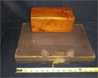 Art box and Miniature Cedar chest