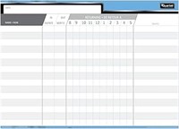 (N) Quartet Economy In/Out Board, 15 Names, Magnet