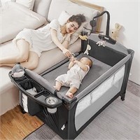 5-in-1 Pack and Play Portable Bassinet for Baby,