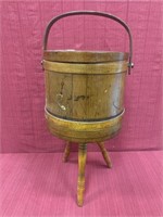 Firkin Sewing storage bucket with legs