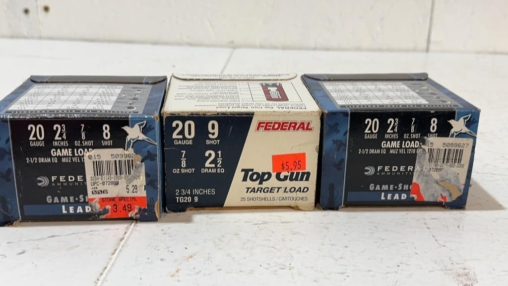 75 rds Federal 20 ga Mixed shot