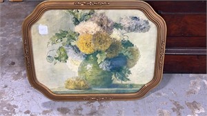 Print of Flowers in Deco Frame