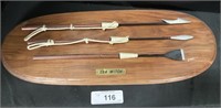 Miniature Mounted Whaling Tools.