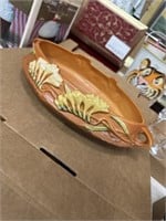 Vintage Roseville center-piece bowl 14"wide