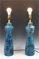 PR. ITALIAN RIMINI BLUE ALDO BITOSSI LAMPS