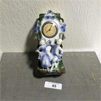 Vintage porcelain wind-up clock