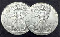 (2) 2023 Silver Eagles