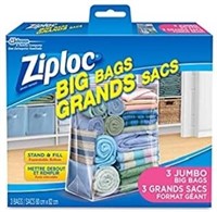 Ziploc Big Bags Storage with Double Zipper XX