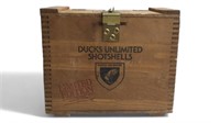 Ducks Unlimited Shotgun Shells Wooden Box
