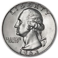 1963-d Washington Quarter Bu