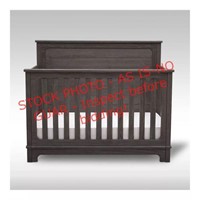 Simmons 4-in-1 Convertible Crib, Rustic Gray