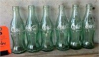 Coca-Cola (Coke) White Labeled Glass Bottles