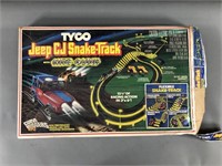 Tyco Slot Car Jeep CJ Snake Track Set in Box