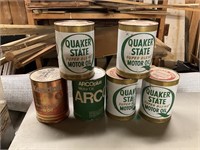 6 misc. oil cans