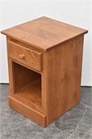 Wood Side Table w/ Drawer