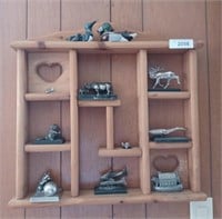 Shelf With Wwf And Other Animal Figurines! Shelf