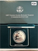 1997 US BOTANIC GARDEN PROOF SILVER COIN