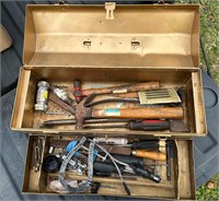 Gold Craftsman Toolbox with Contents