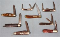 (8) Schrade, Camillus, Case Pocket Knives