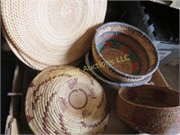 vintage woven wicker baskets great pieces