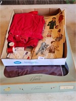 Vintage Patterns & Sewing Items & Blanket