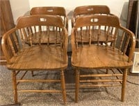 Four Barrel Chairs