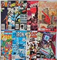 10 VTG Marvel Comics 1980s Daredevil plus Iron