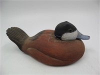 Wooden Duck Decoy - Ray Connick - Signed