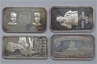 4 - 1ozt Silver .999 (4ozt TW) Famous People