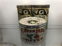 (3) Coffee Cans