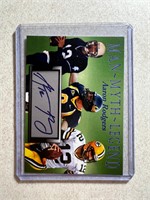 AARON RODGERS MAN MYTH LEGEND PRINTED AUTO