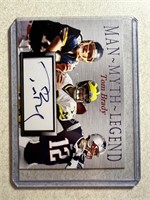 TOM BRADY MAN MYTH LEGEND PRINTED AUTO