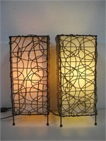 Two 6"x 6"x 14" Table Lamps See Info