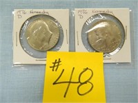 (2) 1976 Kennedy Halves