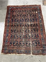 Handmade prayer rug 43" x 58”