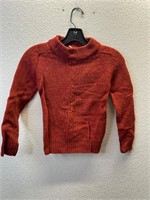 Vintage Shetland Wool Tall Collar Sweater