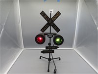 RR Train Signal/Crossing Desk Lamp -- Tested