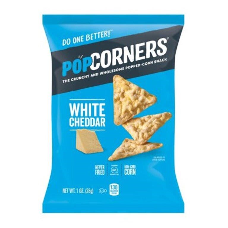 PopCorners Popped Gluten Free Corn Snacks, White