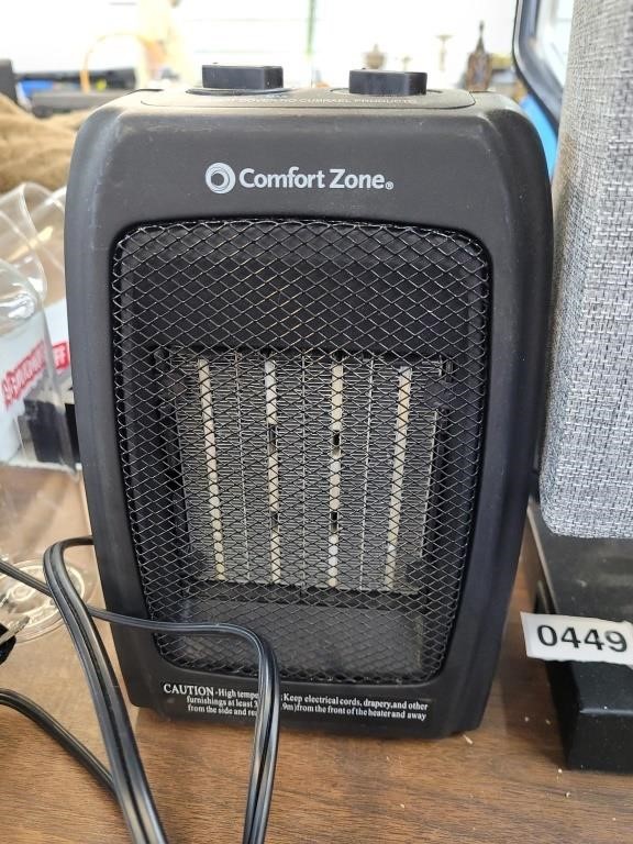 Comfort zone heater fan