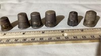 Silver and Sterling Thimbles (6)