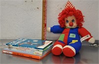 Dr. Seuss books & Ganz musical clown doll
