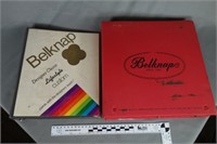 Two (2) Belknap marketing ring binders